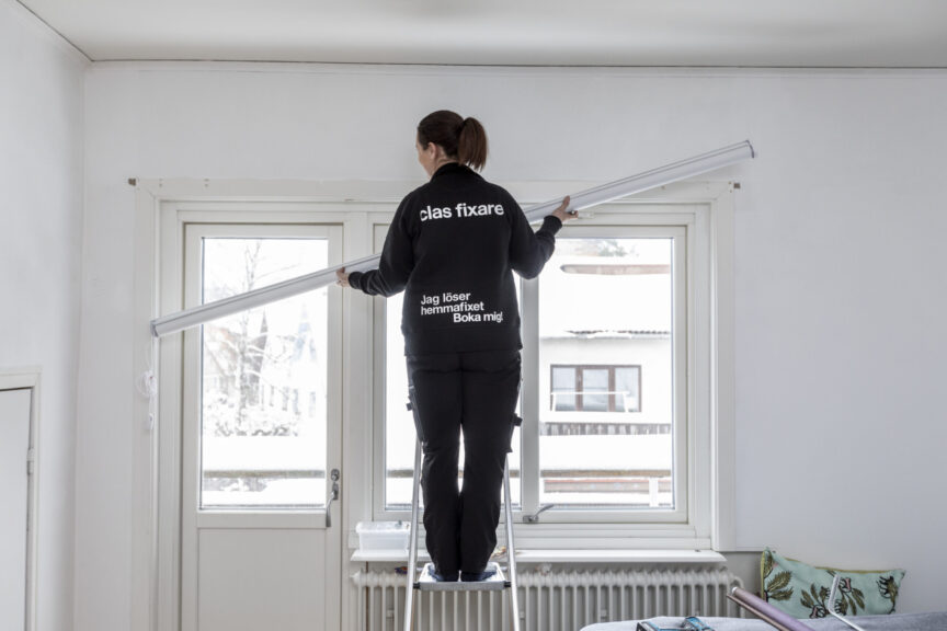 Gardiner montering av Clas Fixare