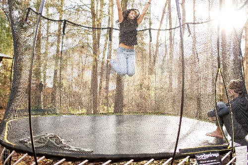 demontera studsmatta